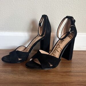 Sam Edelman Black Suede Heels